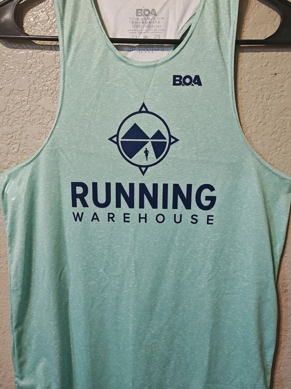 Running Warehouse Men’s Light Mint Performance Tank